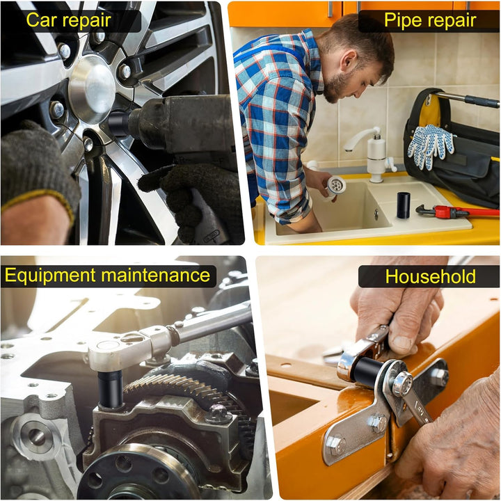 Deep Wheel Lock Extractor Topec 17PCS Lug Nut Extractor Set and Universal Wheel Lock Removal Kit