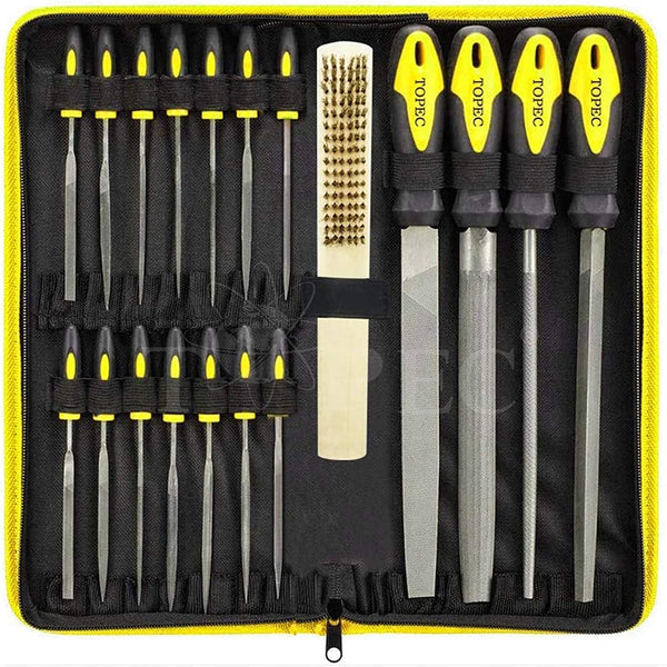 Topec 18Pcs Round and Flat File Kits - T8013